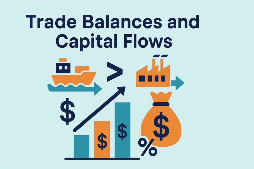 Trade balances and capital flows