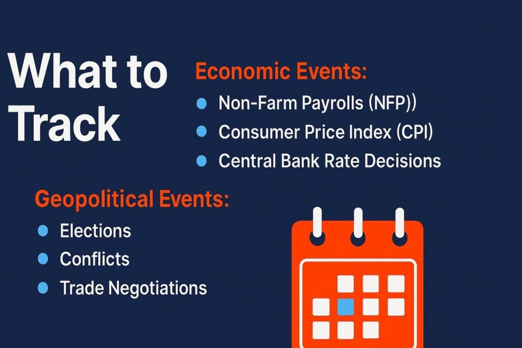 what to track: economic events and geopolitical events