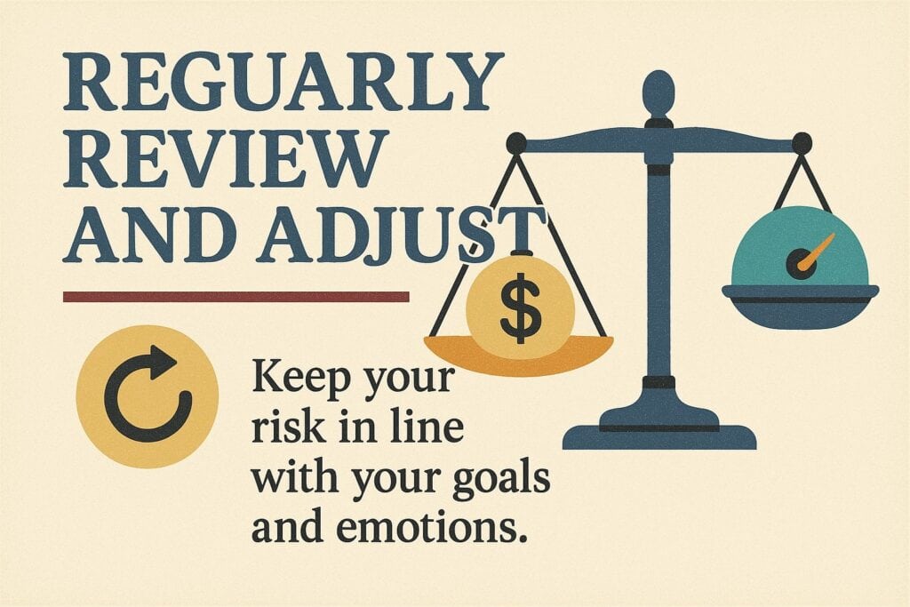 regularly review and adjust