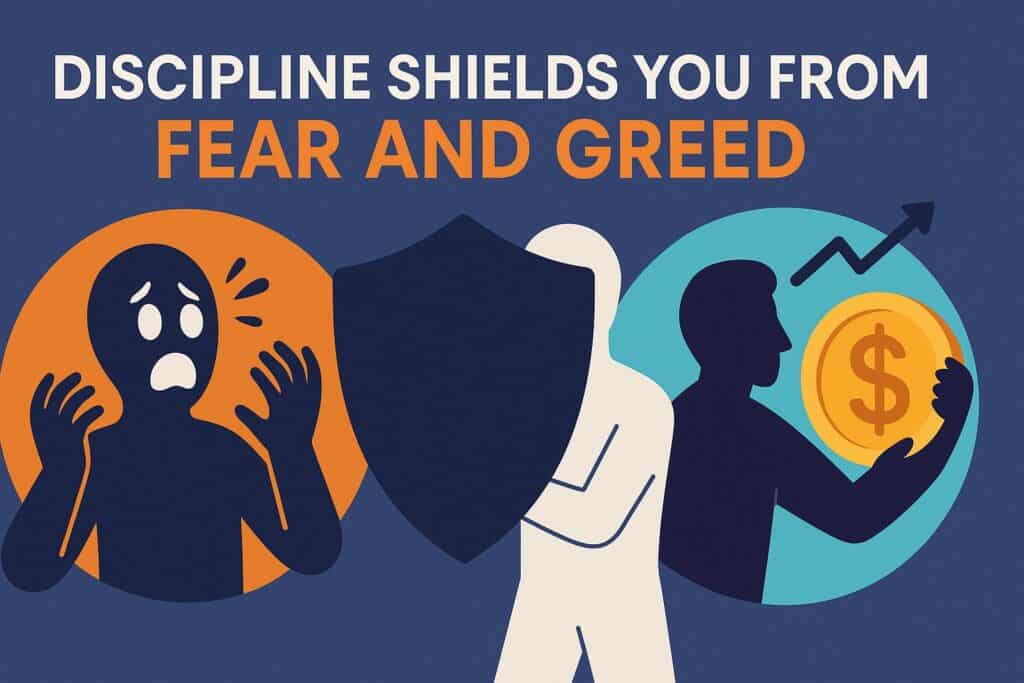 Discipline shields you from fear and greed.