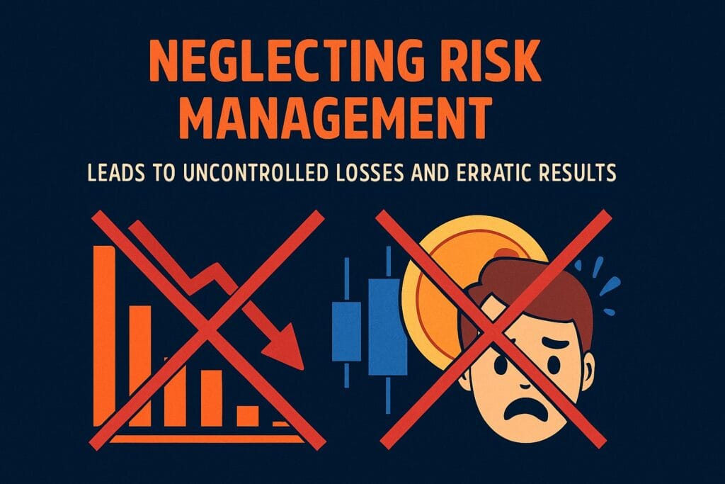 Neglecting risk management leads to uncontroller losses and erratic results.